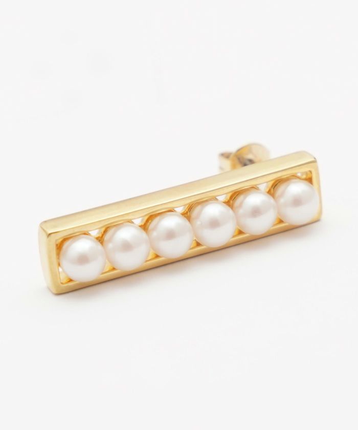 パール レクタングル ピアス イヤリング Pearl Rectangle Pierce Earring