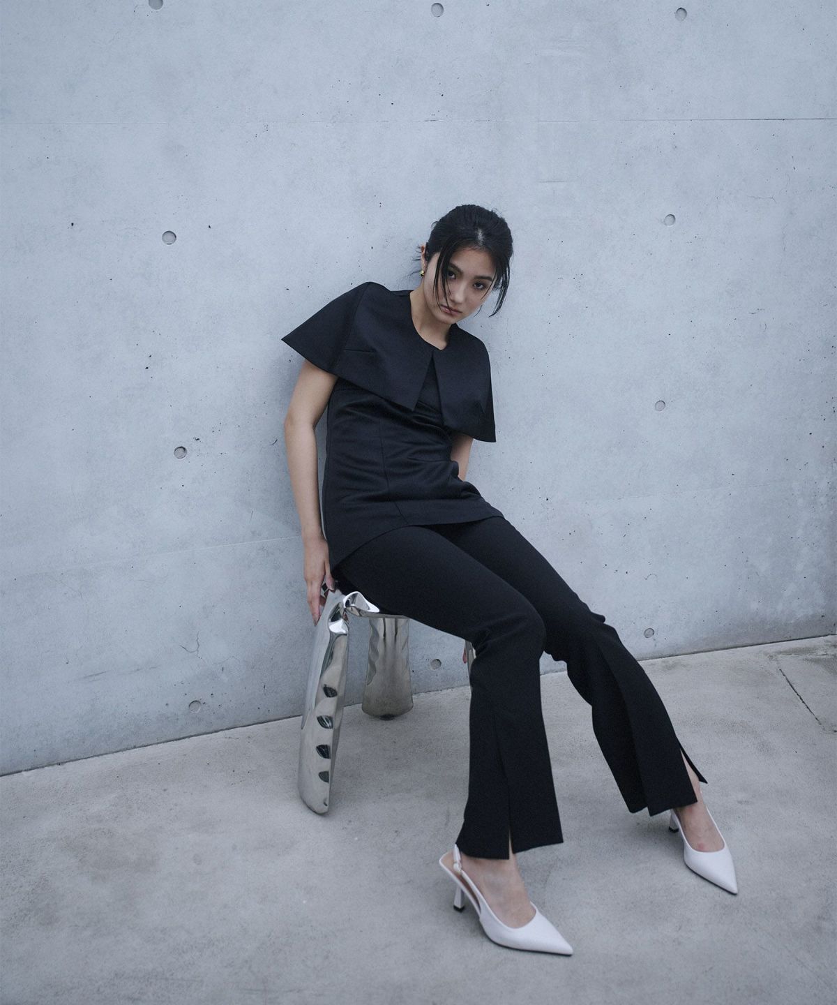 サテン ケープ ジャケット KINO THE KEI