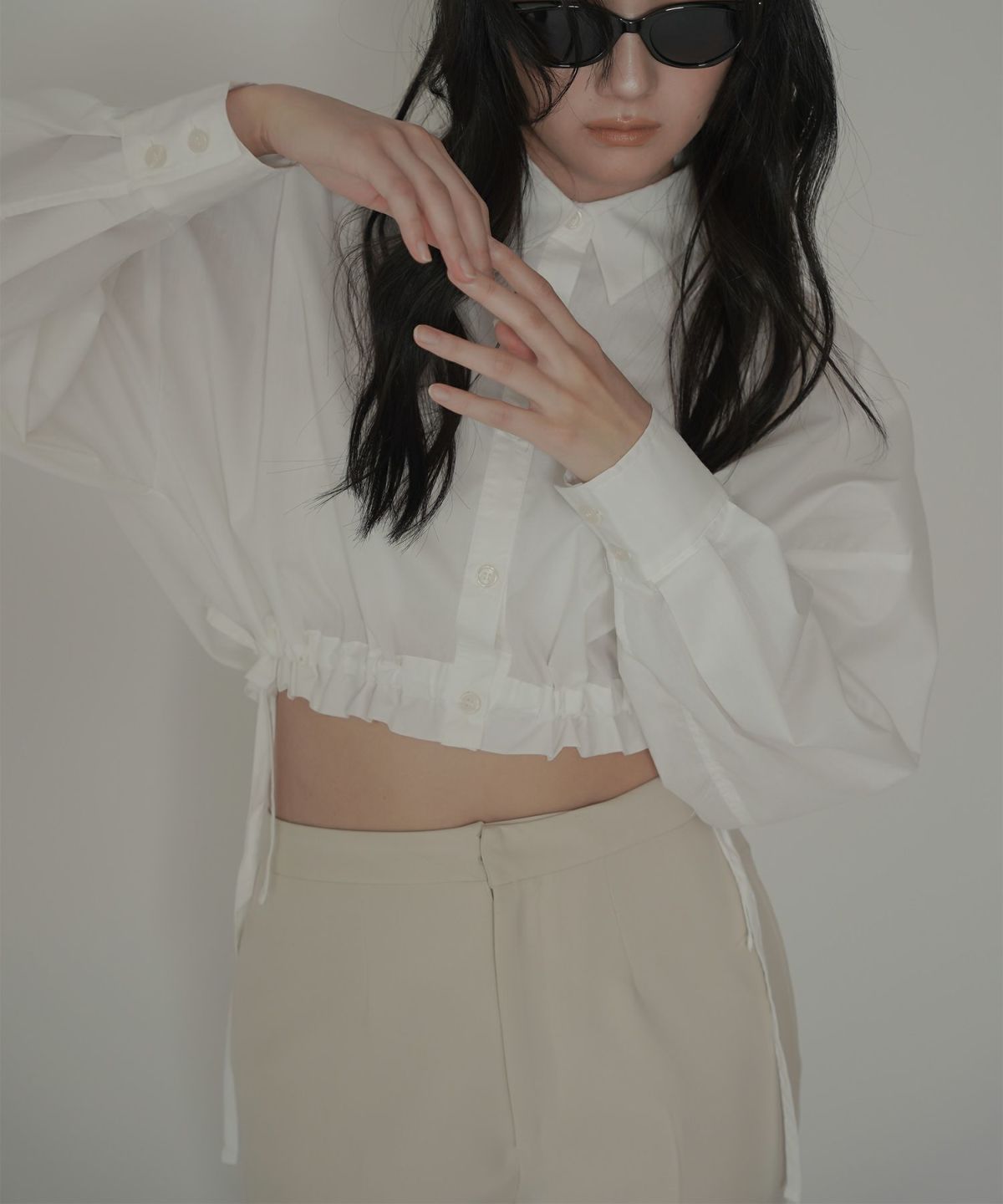 ショート ギャザー シャツ KINO THE KEI