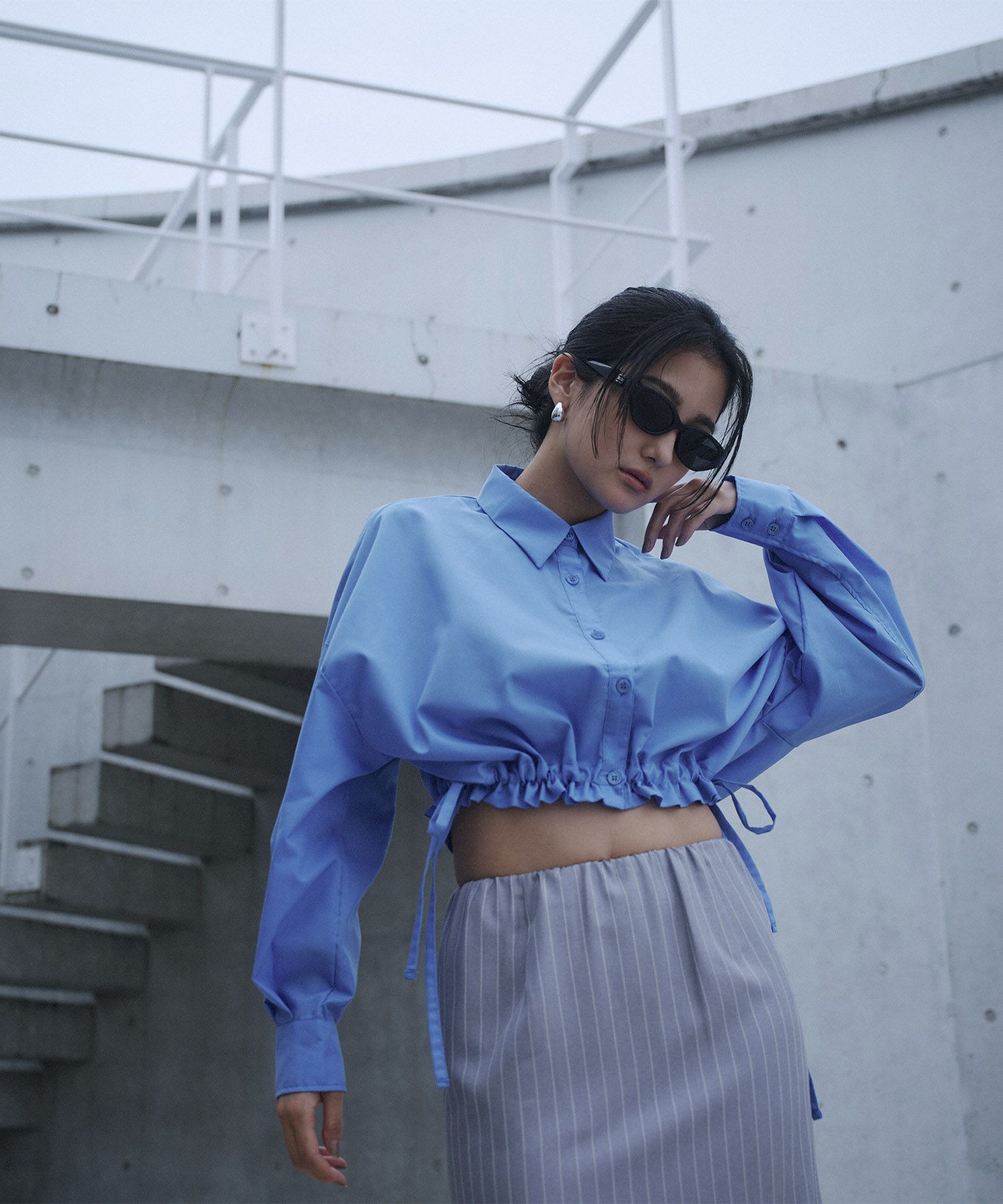 ショート ギャザー シャツ KINO THE KEI