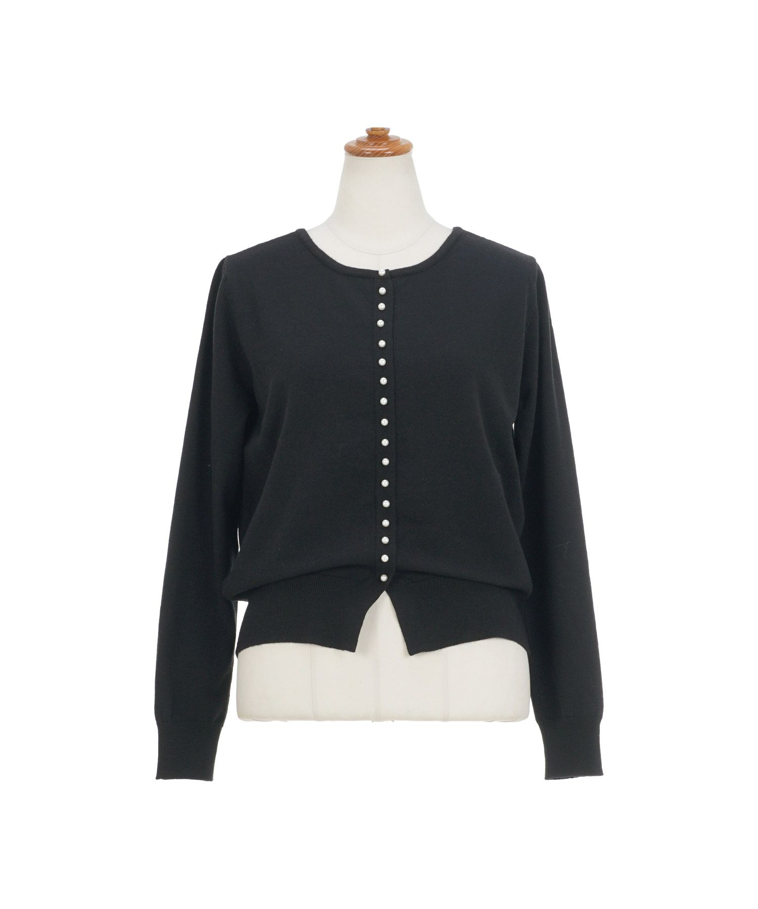 セレクトウォッシャブルトップスニットハイゲージ春秋冬レディースオフィスきれいめかわいい上品大人白黒ジョイントスペース