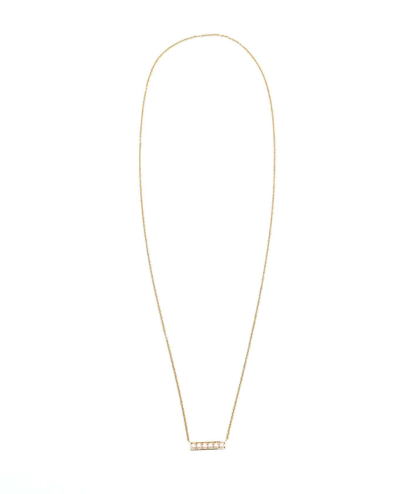 パール レクタングル ネックレス Pearl Rectangle Necklace