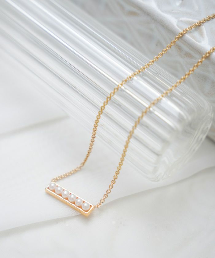 パール レクタングル ネックレス Pearl Rectangle Necklace