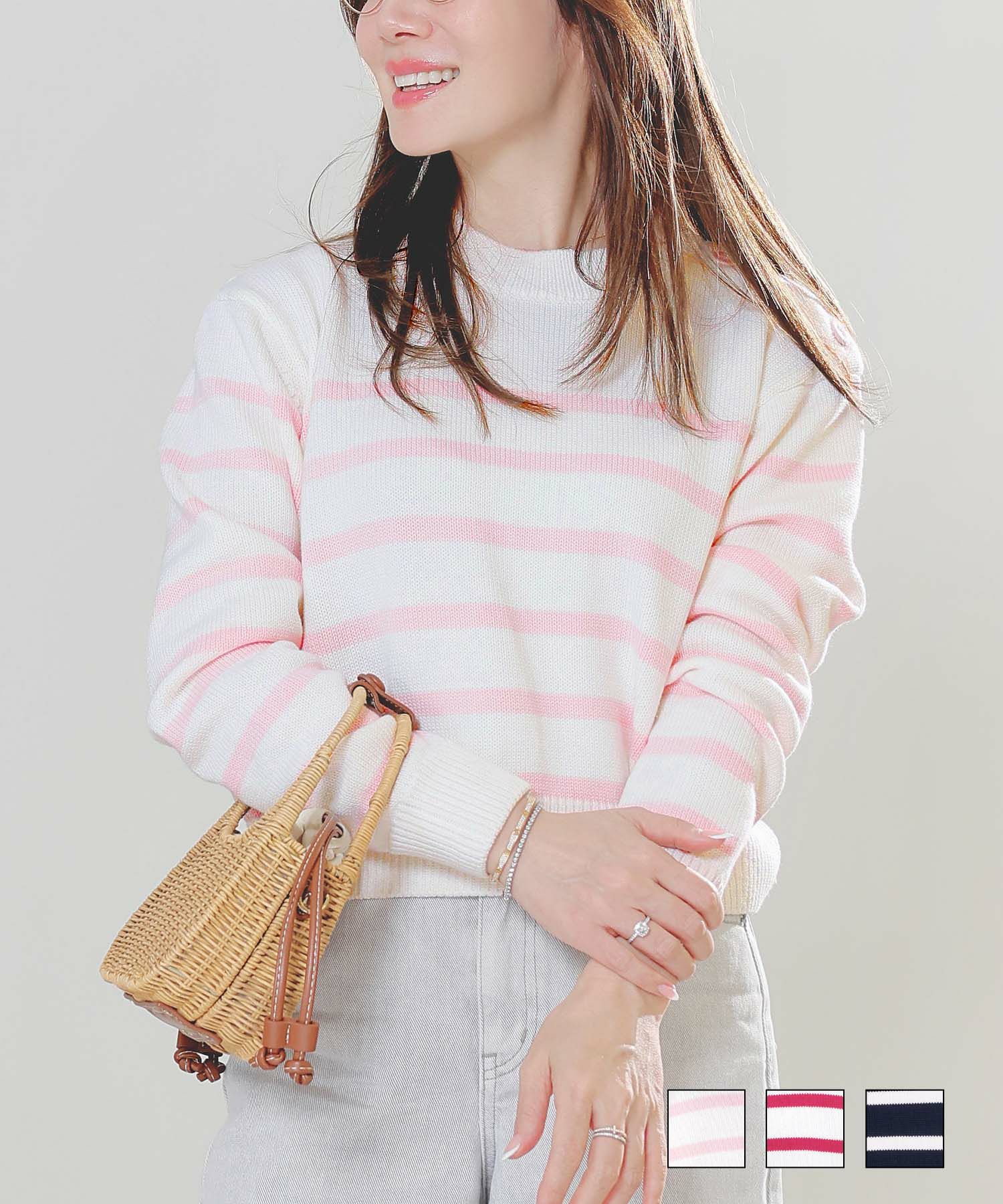 OUTLET-SALE テーラーカラー ダブル釦 ツイード コート Liala×PG 全6色