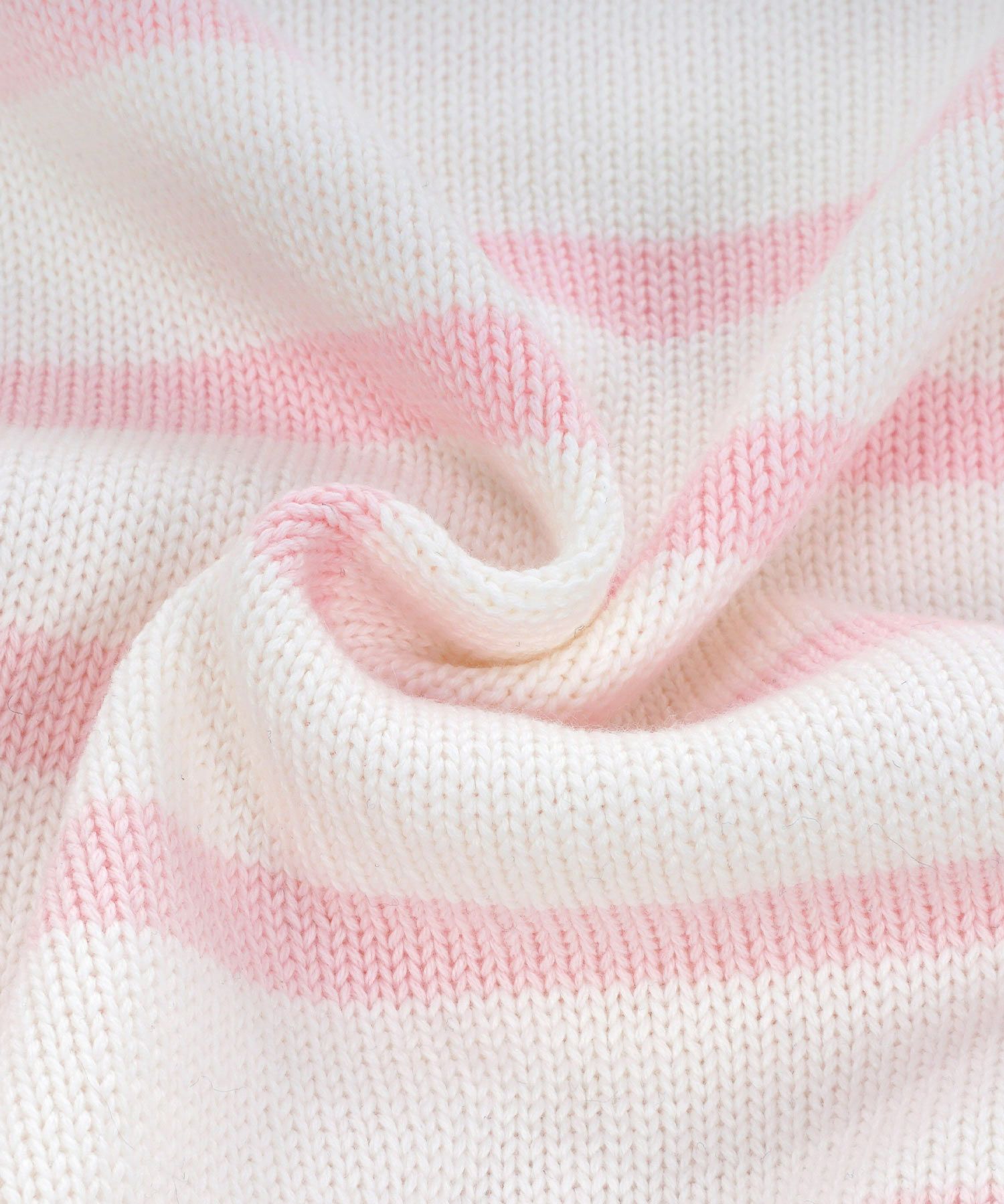 手洗い可トップスレディースニット春秋かわいいオフィスきれいめピンク大人ジョイントスペース