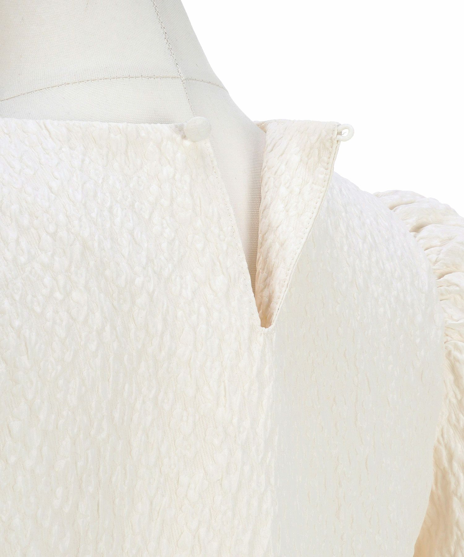 手洗い可イレヘムパフ袖フェミニン春上品大人可愛いきれいめジョイントスペース