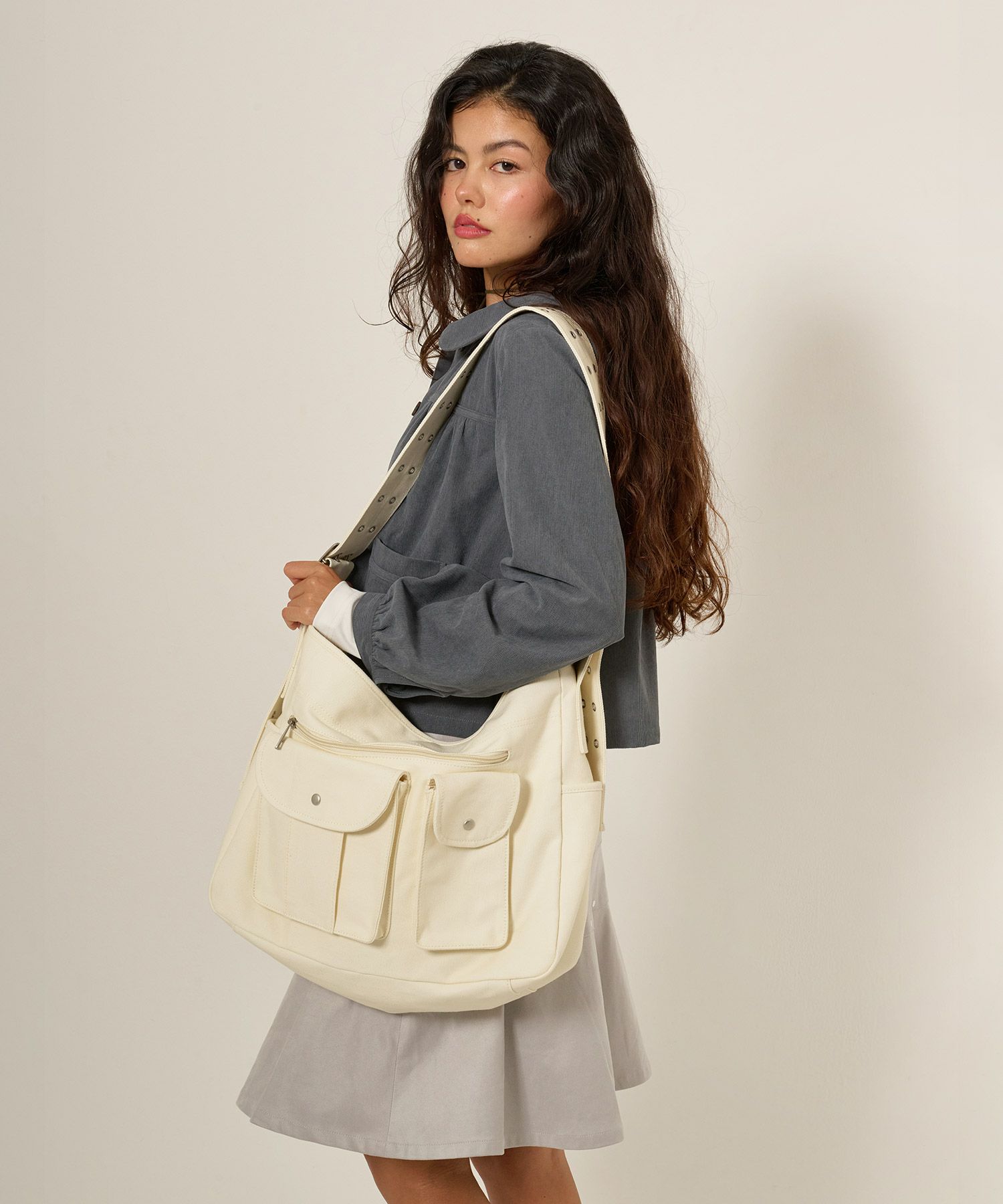 ショルダーバッグ/バッグ/キャンバス地