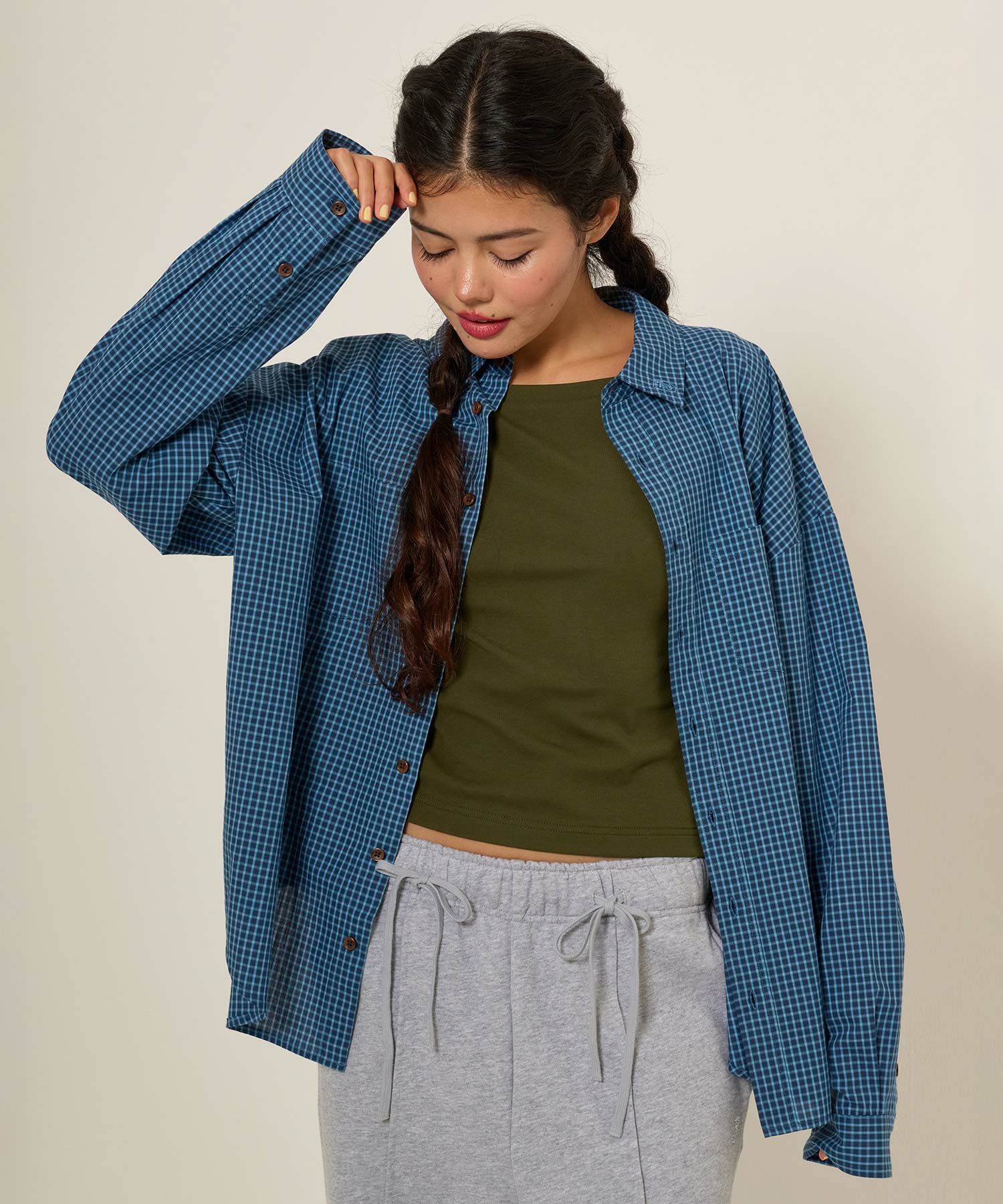 カットソー/ボートネック/長袖/シンプル