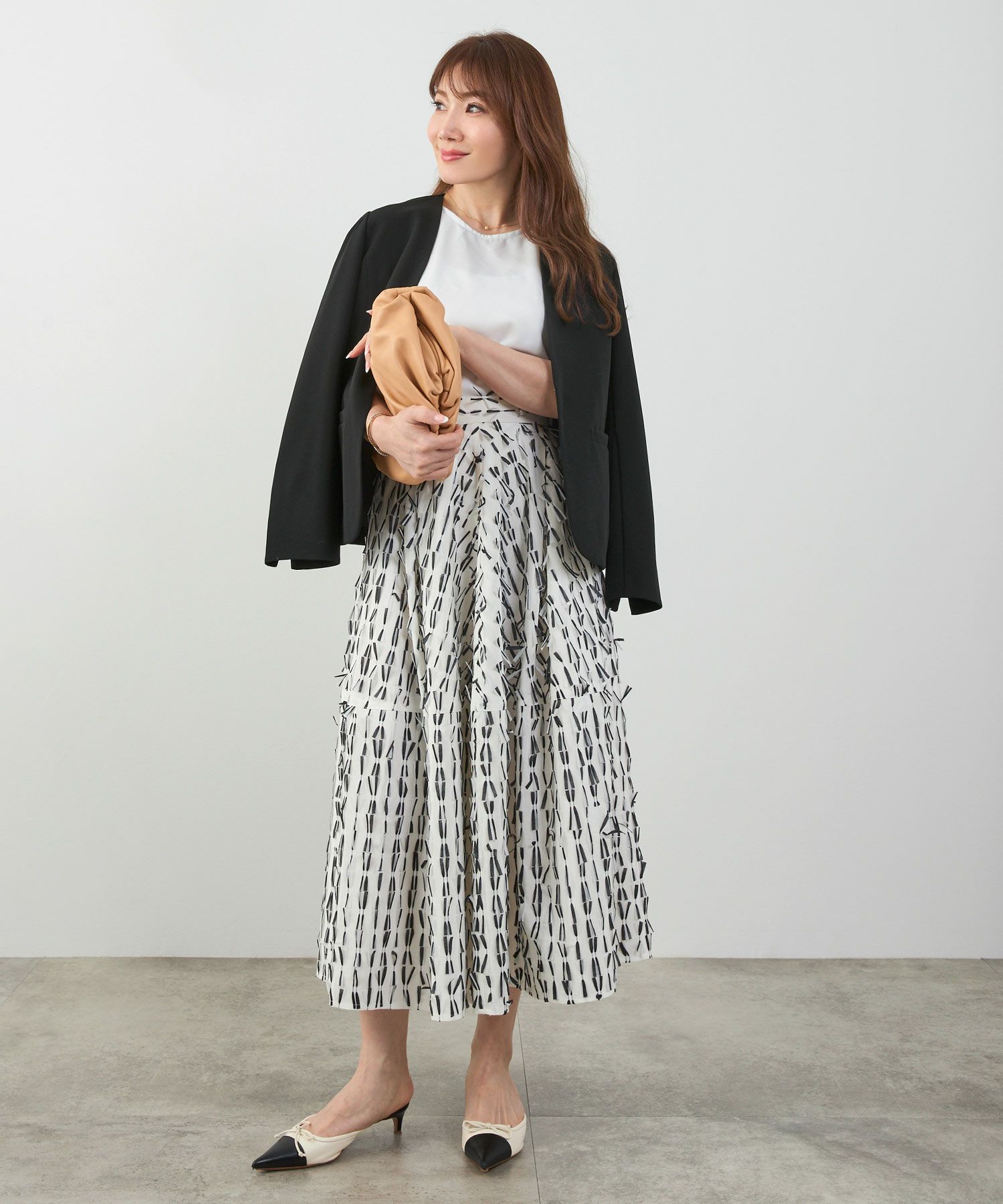 手洗い可 セレクト オケージョン オフィス 学校行事 アウター 袖口スリット 上品 きれいめ ジョイントスペース