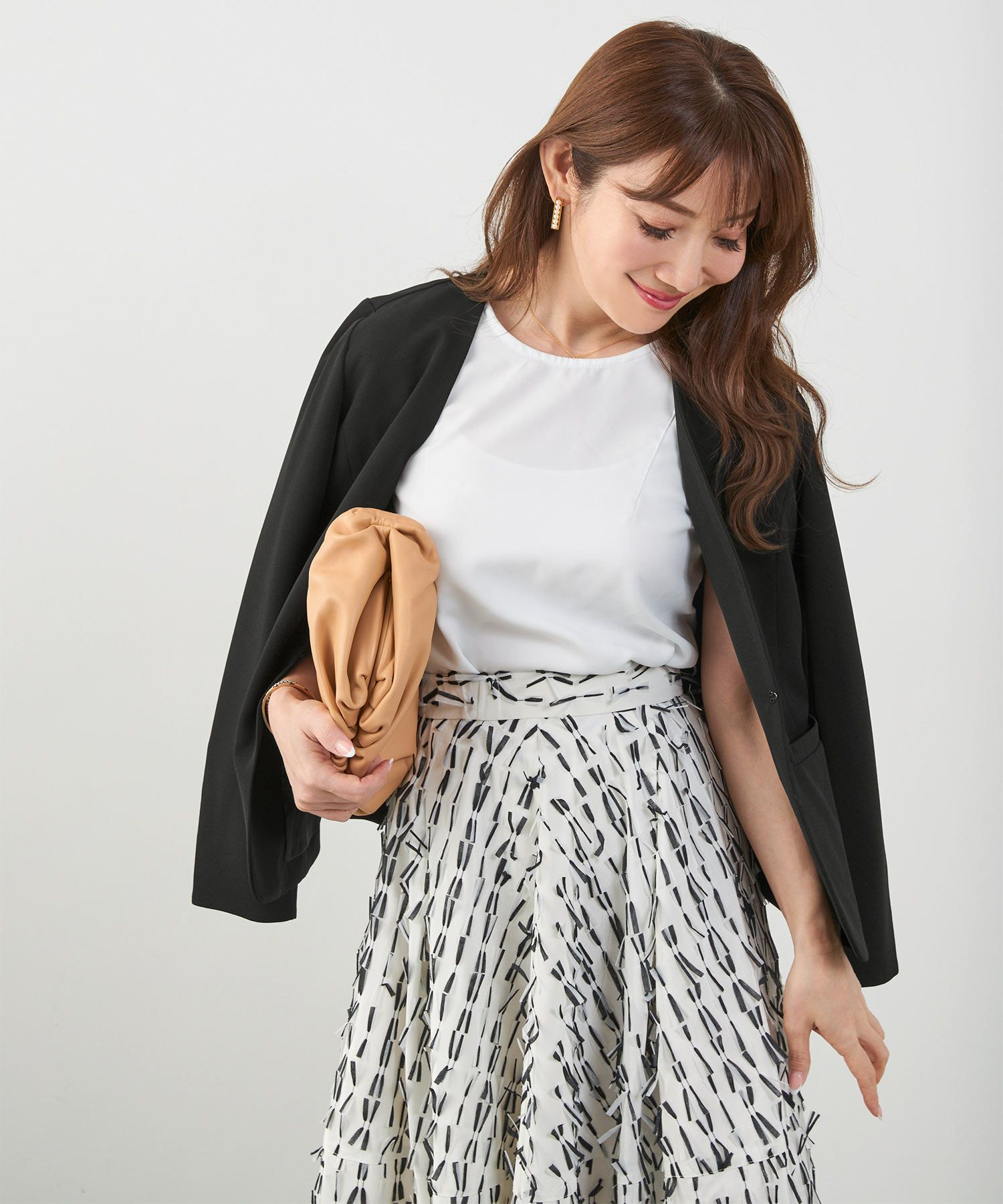 手洗い可 セレクト オケージョン オフィス 学校行事 アウター 袖口スリット 上品 きれいめ ジョイントスペース