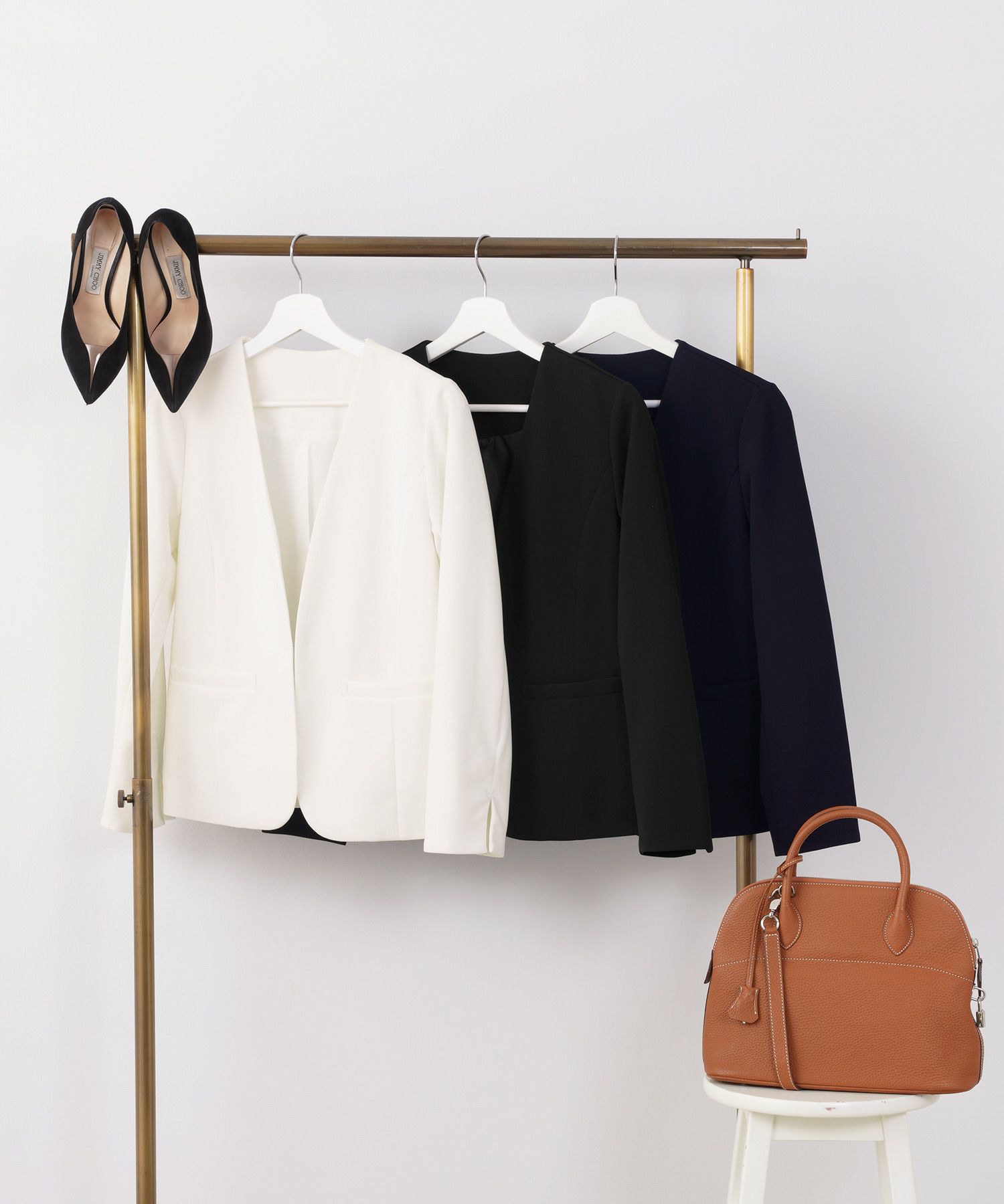 手洗い可 セレクト オケージョン オフィス 学校行事 アウター 袖口スリット 上品 きれいめ ジョイントスペース