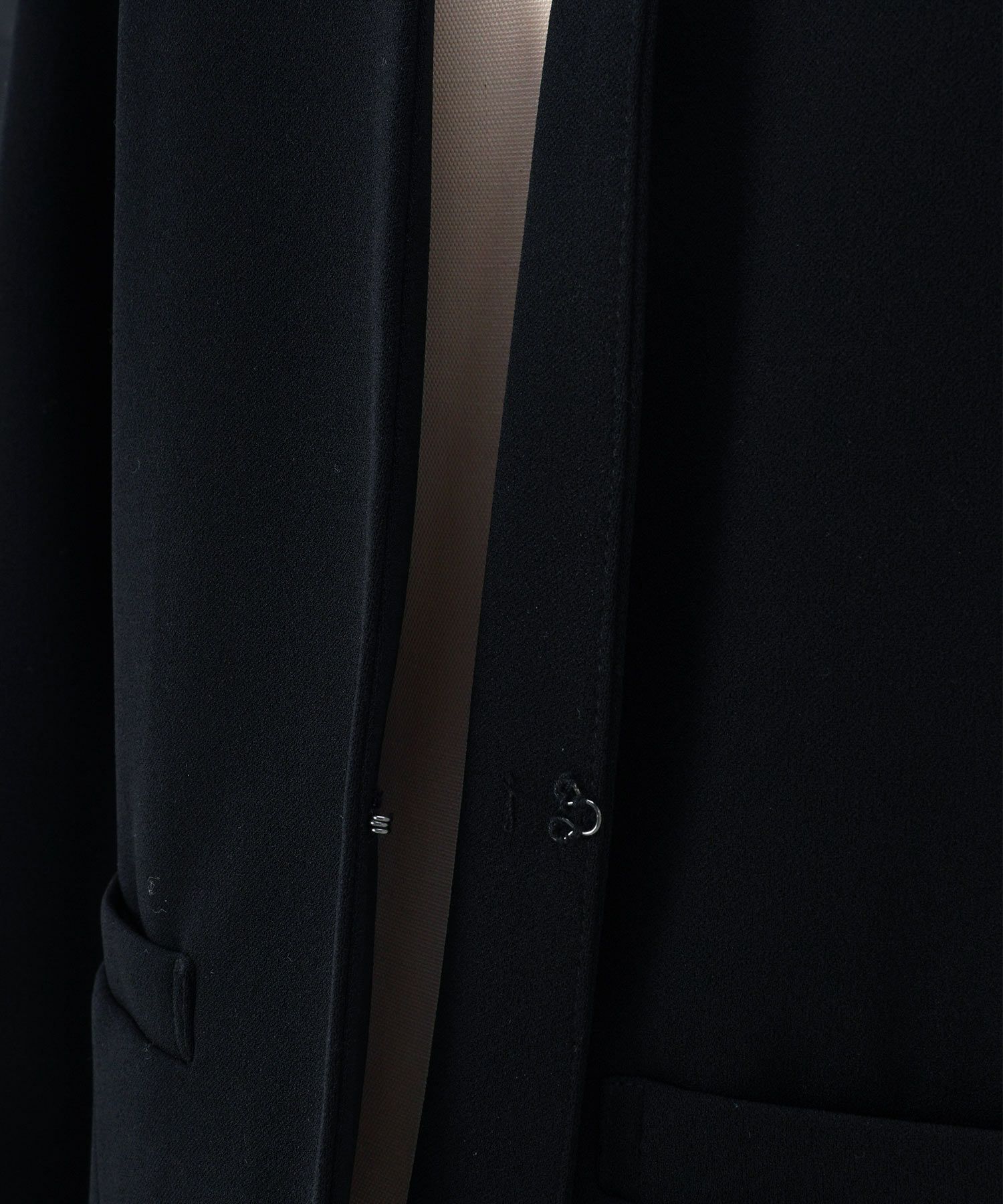 手洗い可 セレクト オケージョン オフィス 学校行事 アウター 袖口スリット 上品 きれいめ ジョイントスペース