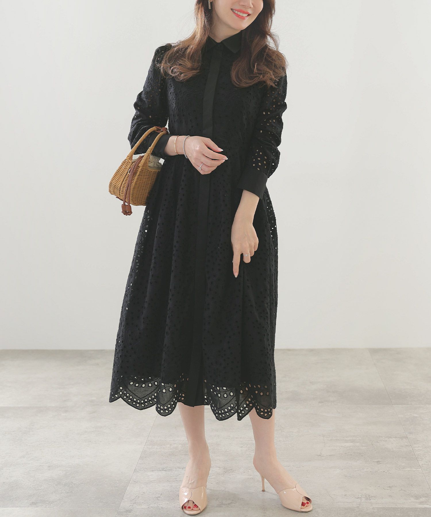 手洗い可体型カバーオフィスオケージョンお呼ばれフォーマルおしゃれフェミニン上品大人可愛いきれいめ春ジョイントスペース