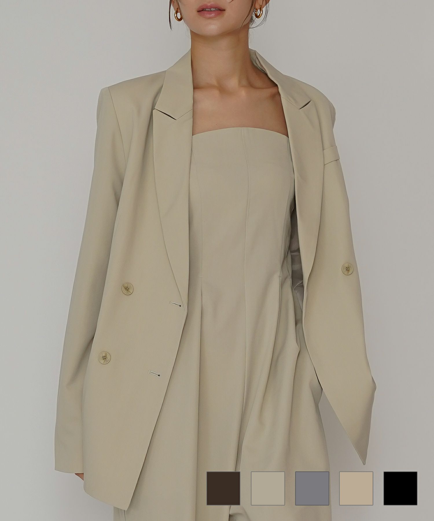 ダブル ブレスト ジャケット KINO THE KEI