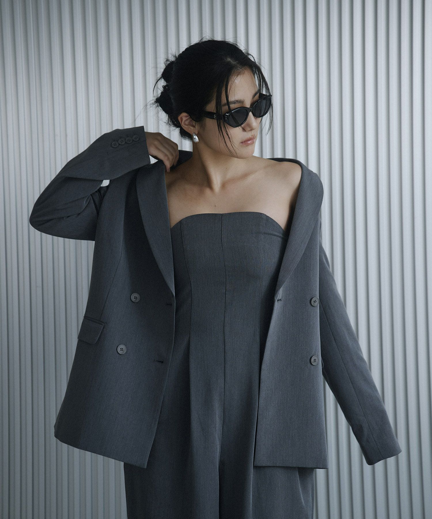 KINO THE KEI ダブル ブレスト ダブルブレスト テーラードジャケット ダブル ブレスト ジャケット KINO THE KEI（テーラードジャケット