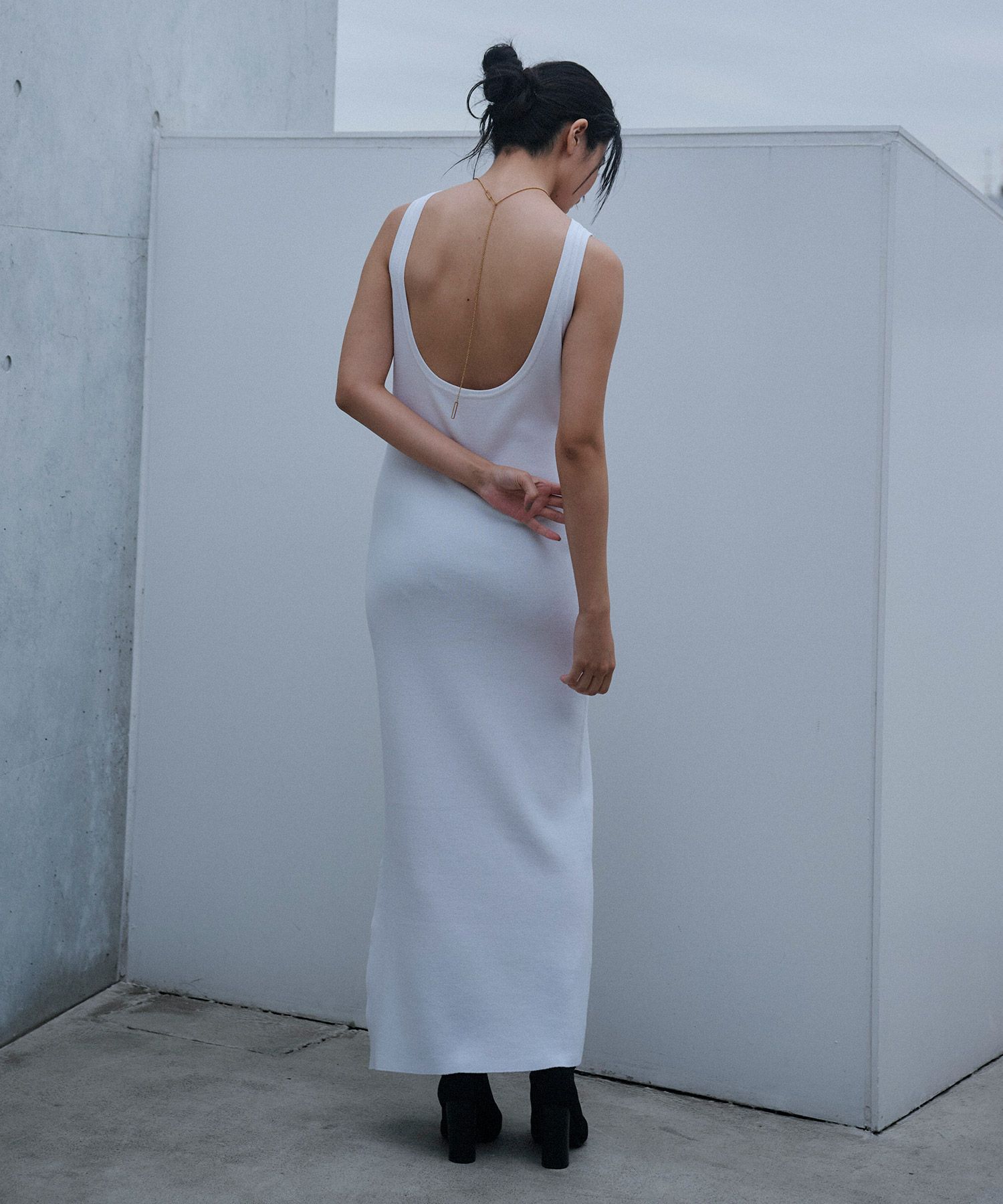 アセテート 2WAY ノースリーブ ワンピース KINO THE KEI