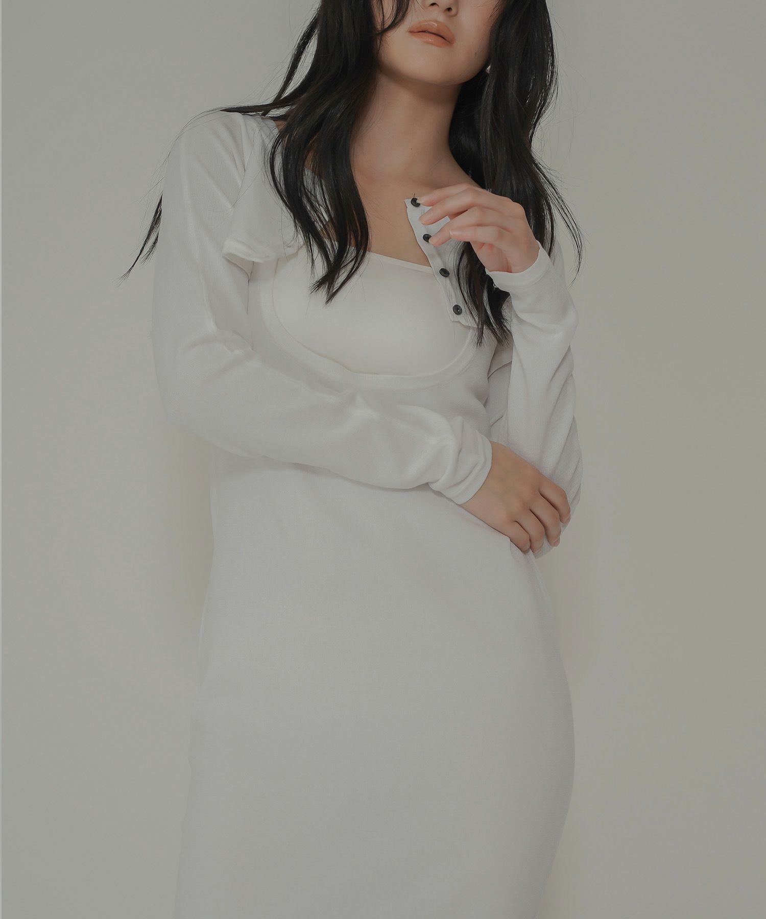 アセテート 2WAY ノースリーブ ワンピース KINO THE KEI