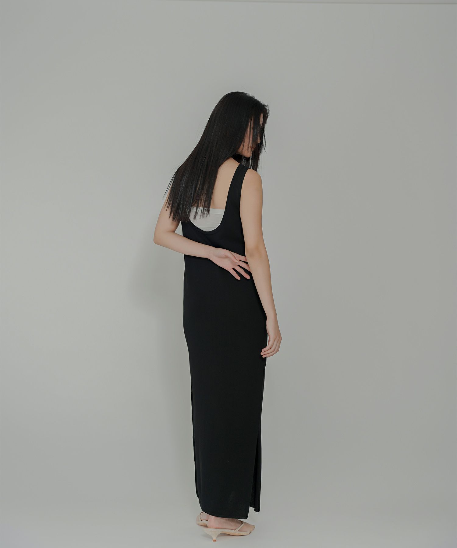 アセテート 2WAY ノースリーブ ワンピース KINO THE KEI