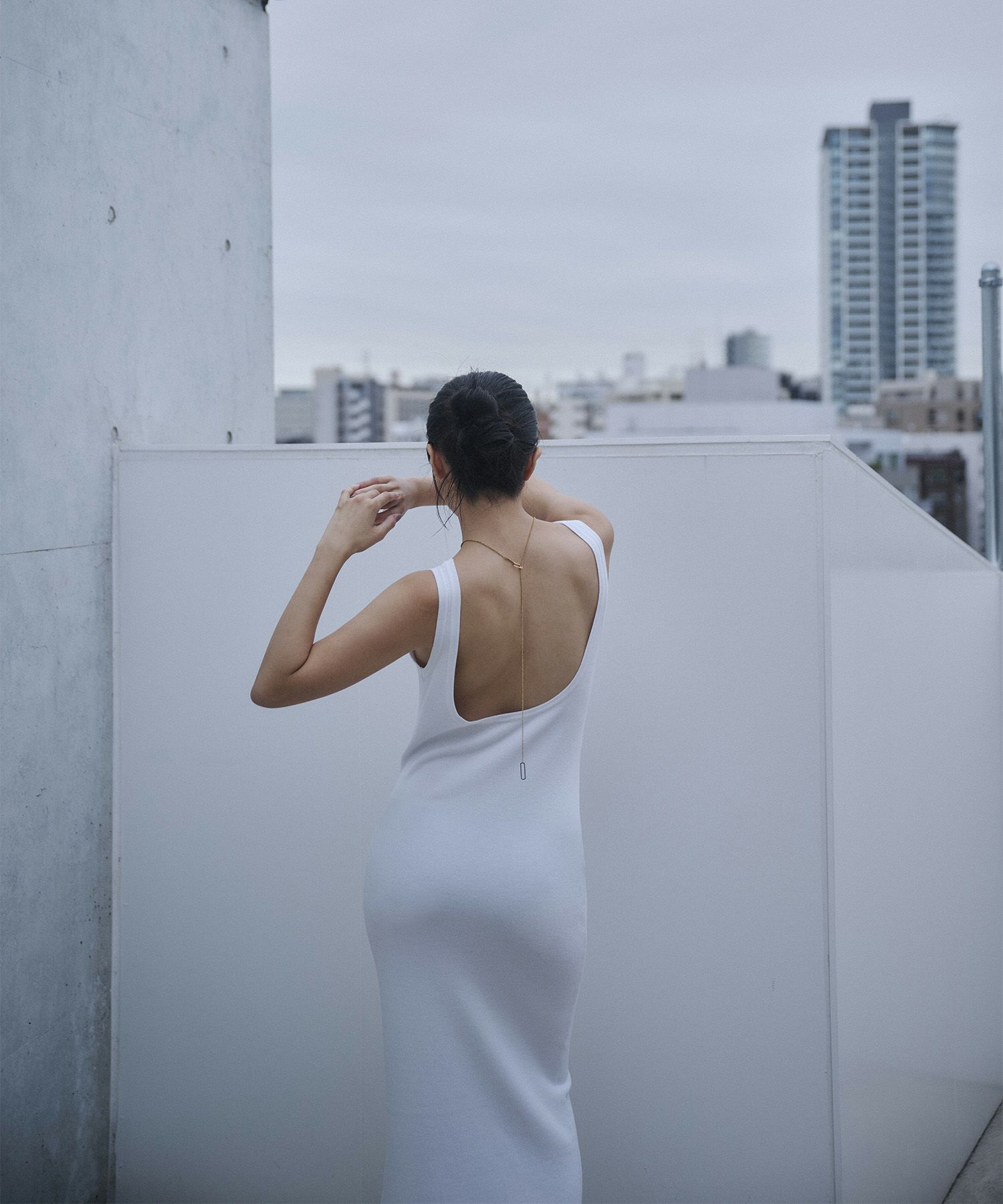 アセテート 2WAY ノースリーブ ワンピース KINO THE KEI