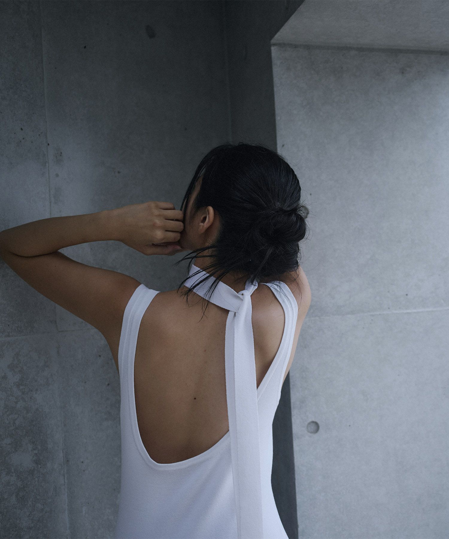 アセテート 2WAY ノースリーブ ワンピース KINO THE KEI