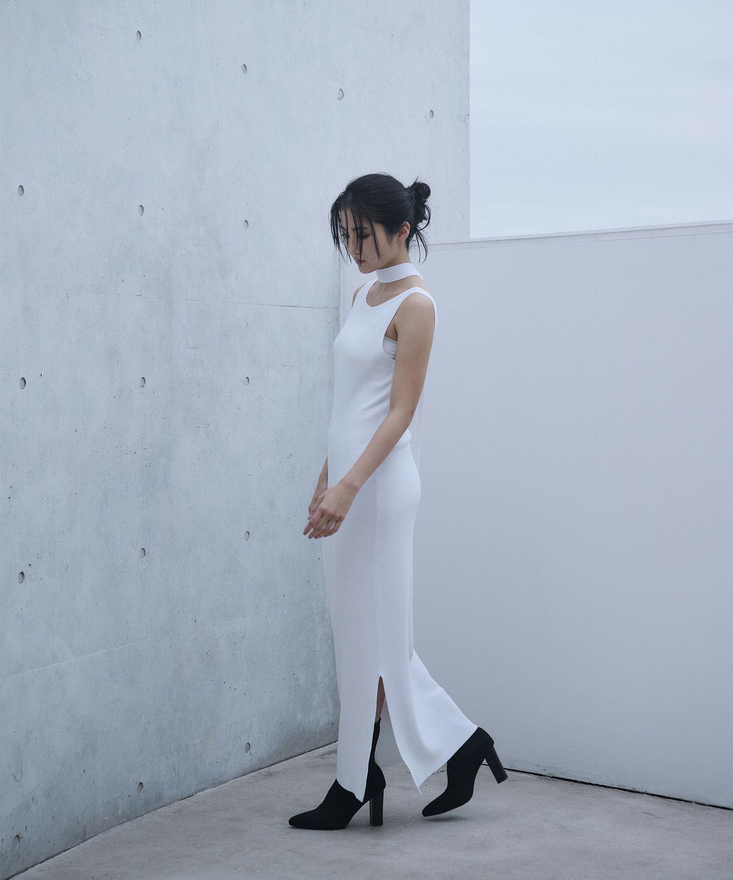 アセテート 2WAY ノースリーブ ワンピース KINO THE KEI