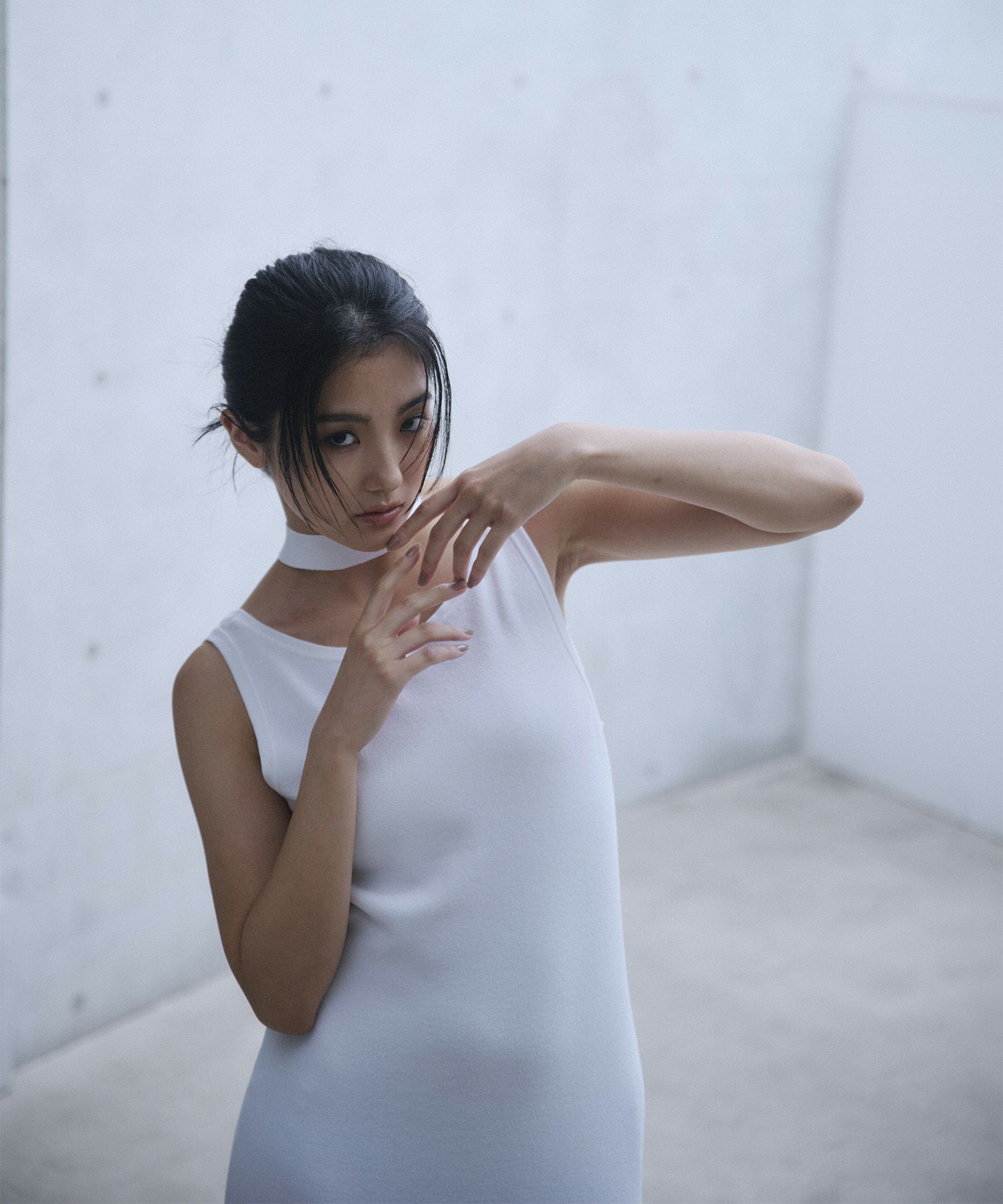 アセテート 2WAY ノースリーブ ワンピース KINO THE KEI