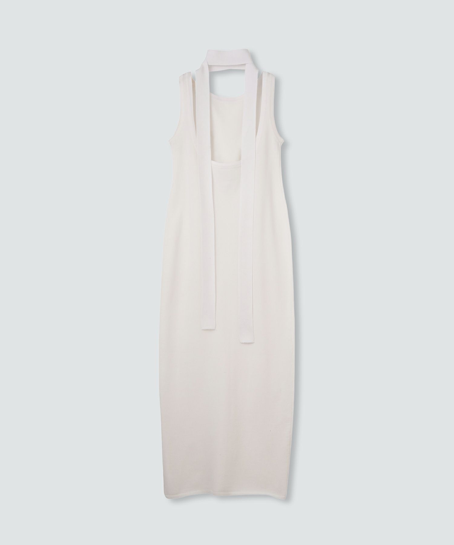 アセテート 2WAY ノースリーブ ワンピース KINO THE KEI