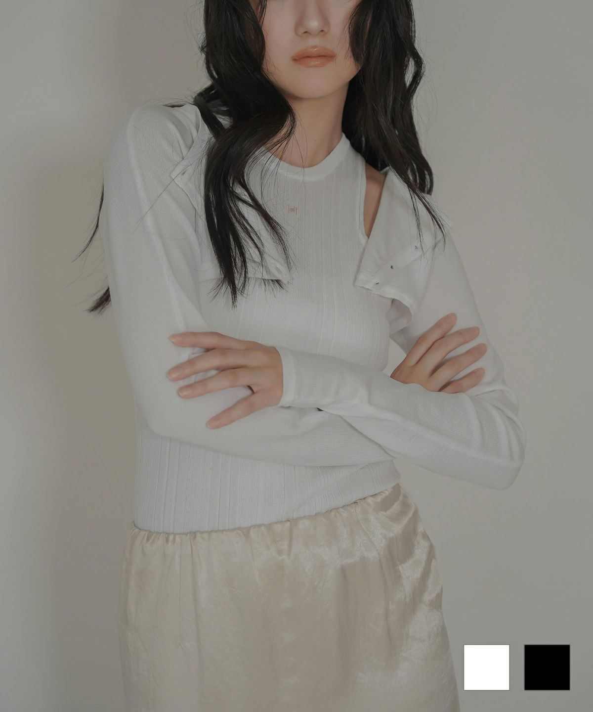 アセテート ショート カーデ KINO THE KEI