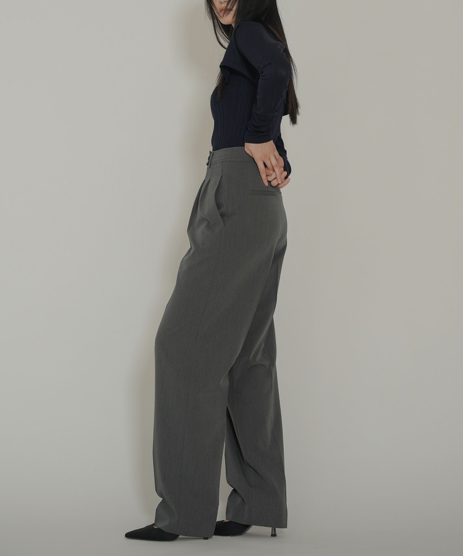 タック ワイド パンツ KINO THE KEI