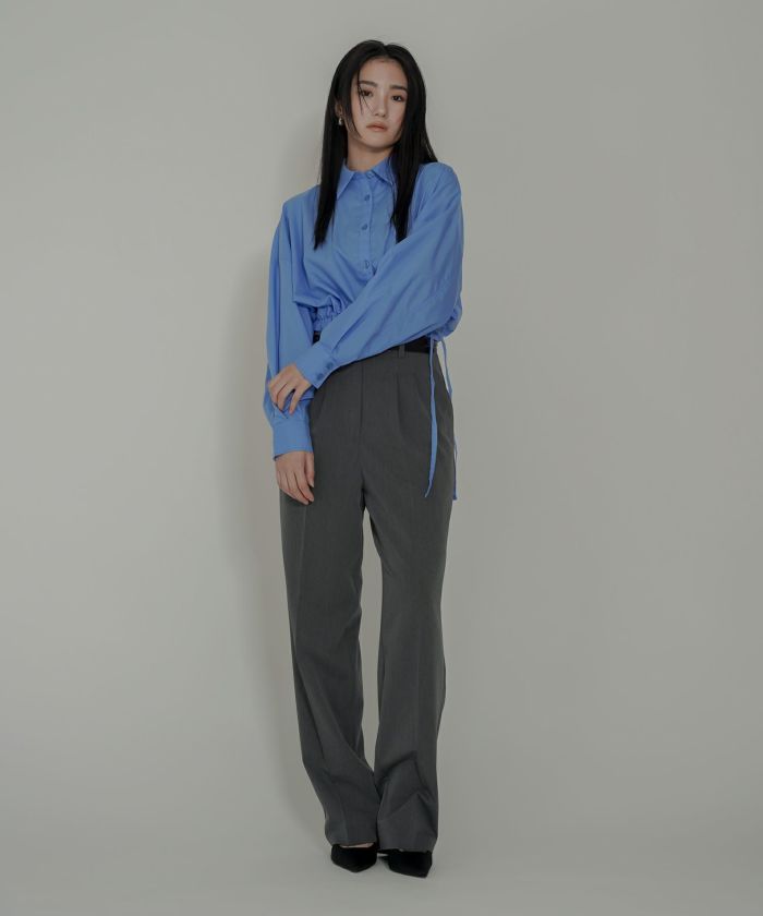 ラップ ウエスト ワイド デニム [KINO THE KEI] KINO THE KEI