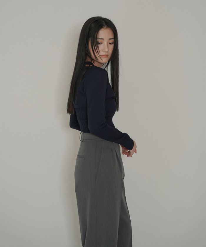 タック ワイド パンツ KINO THE KEI