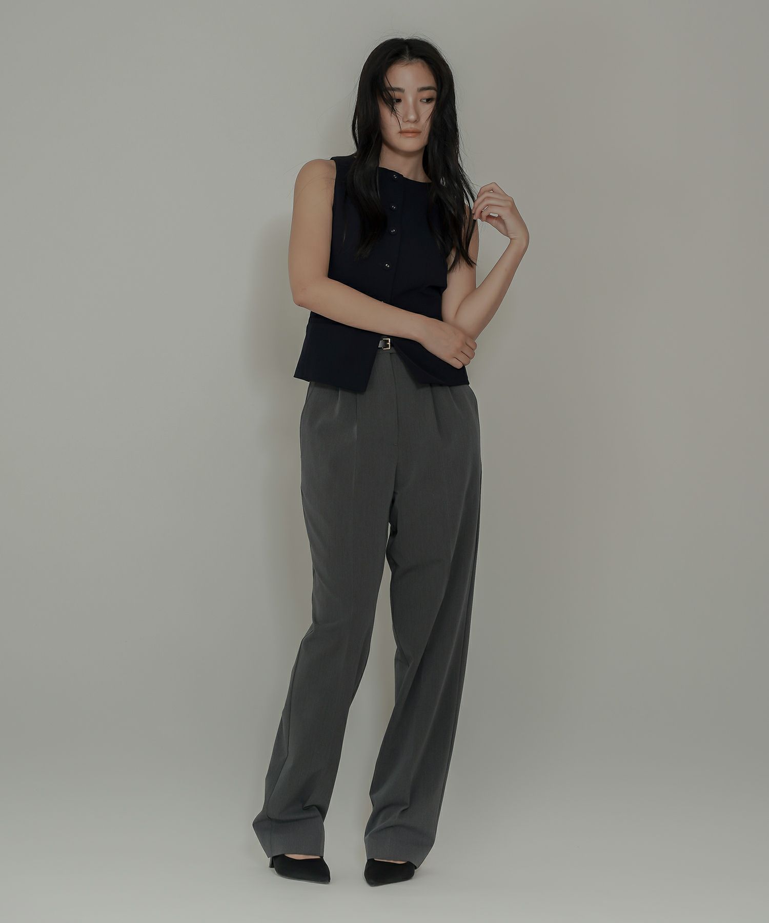 タック ワイド パンツ KINO THE KEI