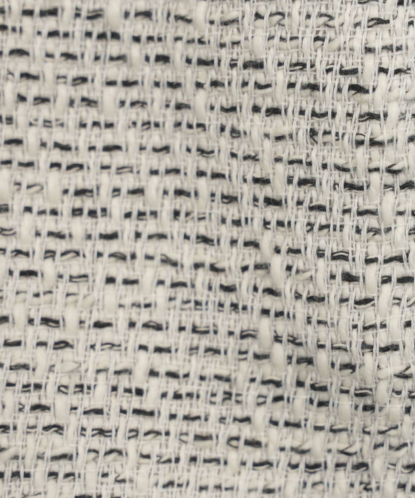 レディース ミックスツイード ノースリーブ ドッキングワンピース/ホワイト/ブラック/M/ロング丈