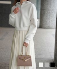 ポロ スウェット トップス HUIT ホワイト グレー ブラック