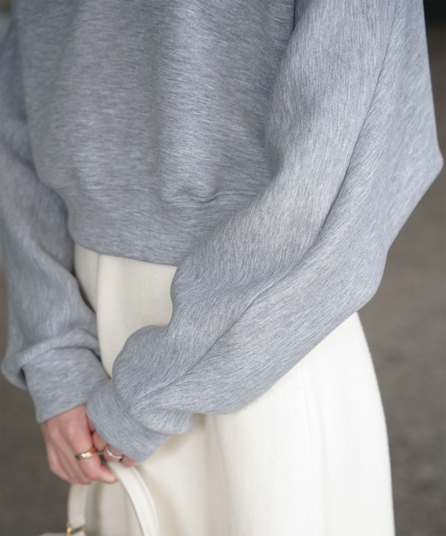 レディース 春 プルオーバー 上品 カジュアル/ホワイト/グレー/ブラック/M/ポロ襟/長袖