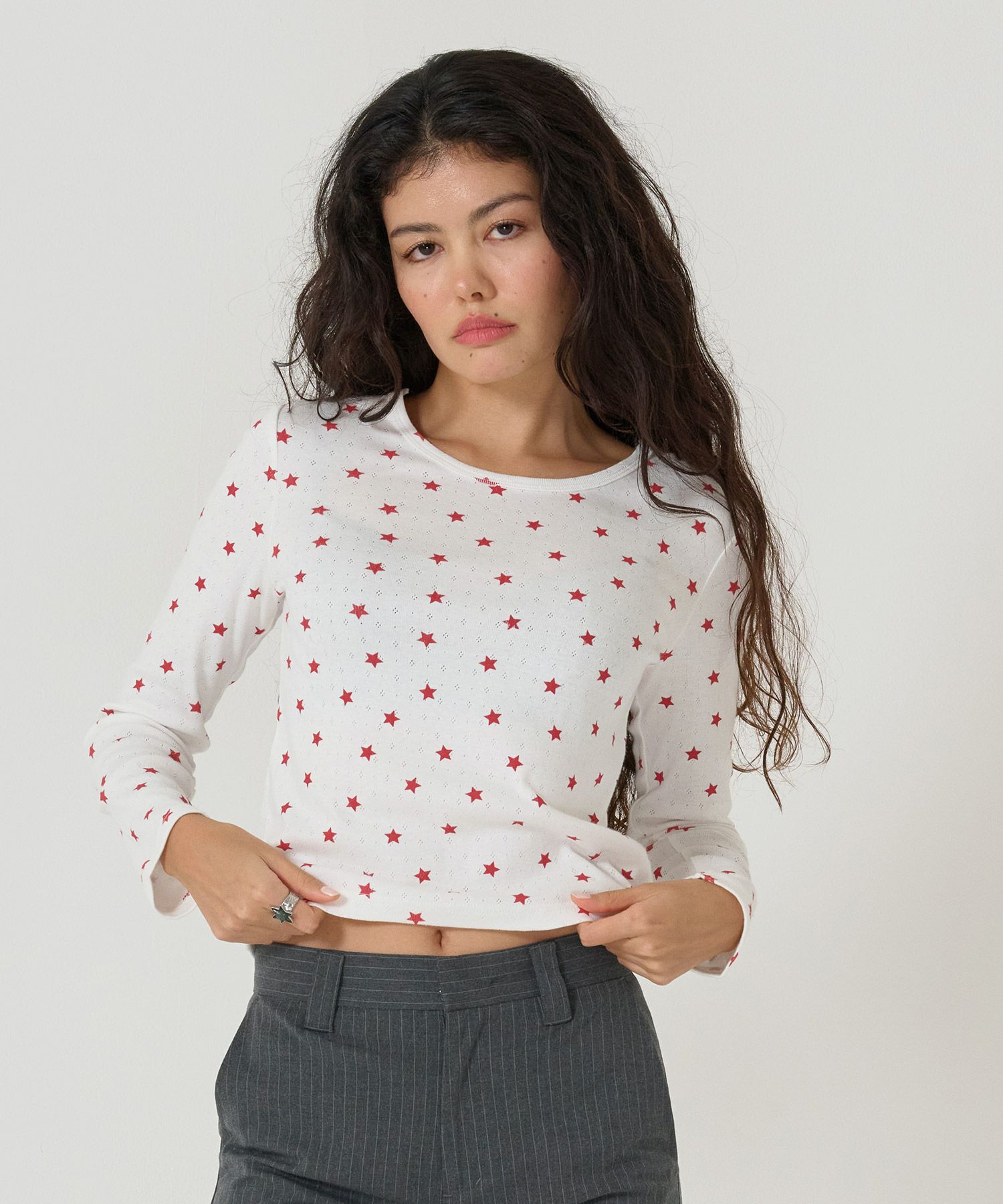 カットソー/トップス/ロンT/スター