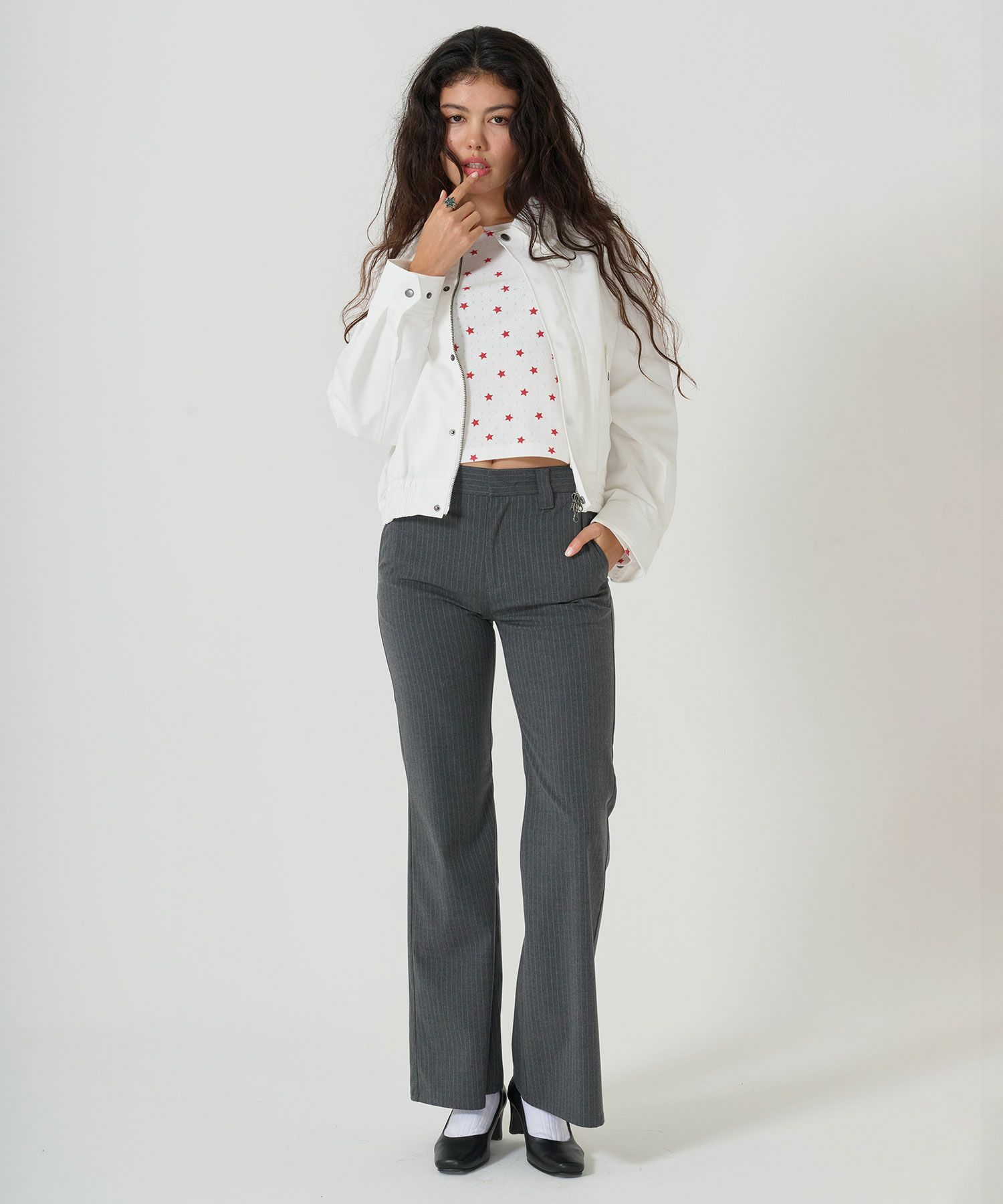 ジップアップ コンパクトブルゾン TINA：JOJUN 全3色｜tnj211-1030【3