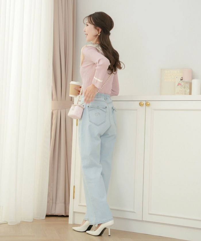 5/下旬～6/上旬頃発送予定！ウエスト調整 美シルエット デニム