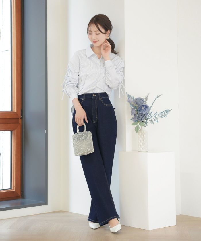 5/下旬～6/上旬頃発送予定！ウエスト調整 美シルエット デニム