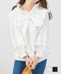 フリルボウタイブラウスLiala×PG