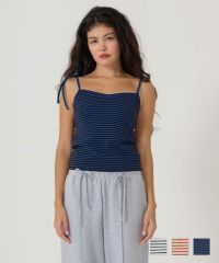 トップス/キャミソール/リブ/ボーダー