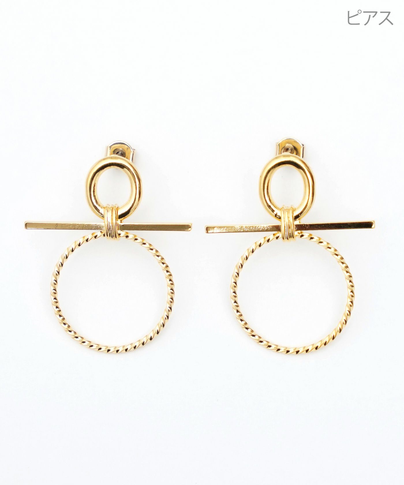 リボン リング ピアス イヤリング Ribbon Ring Pierce Earring