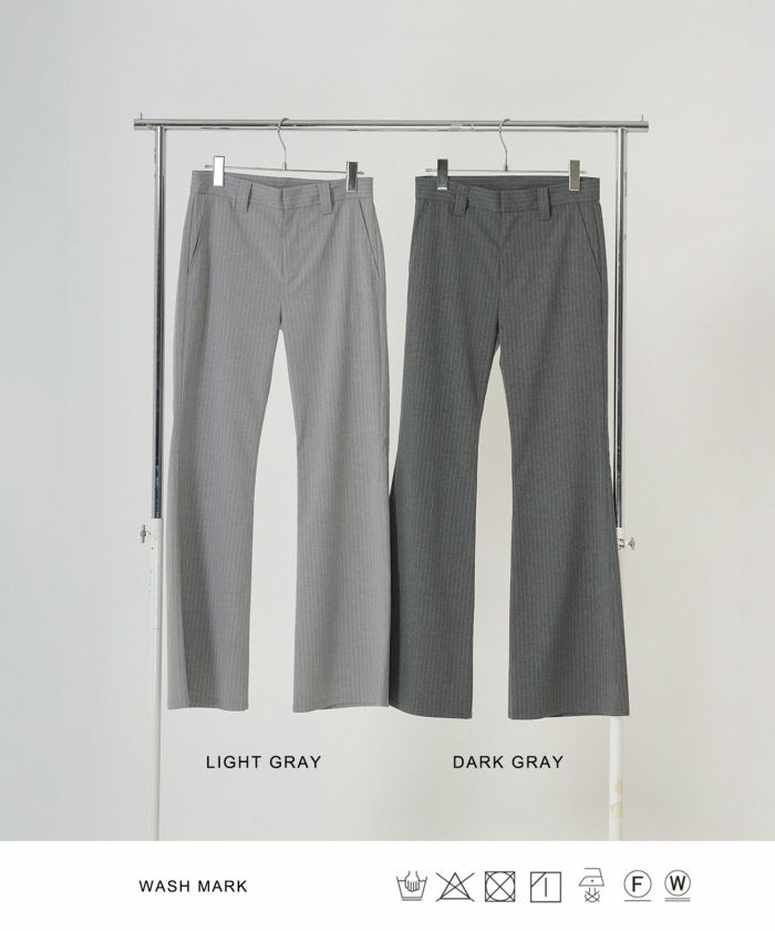 LITTLEBIG  21AW ストライプフレアスラックス FINAL-SALE ストライプ フレアスラックス TINA：JOJUN 全2色