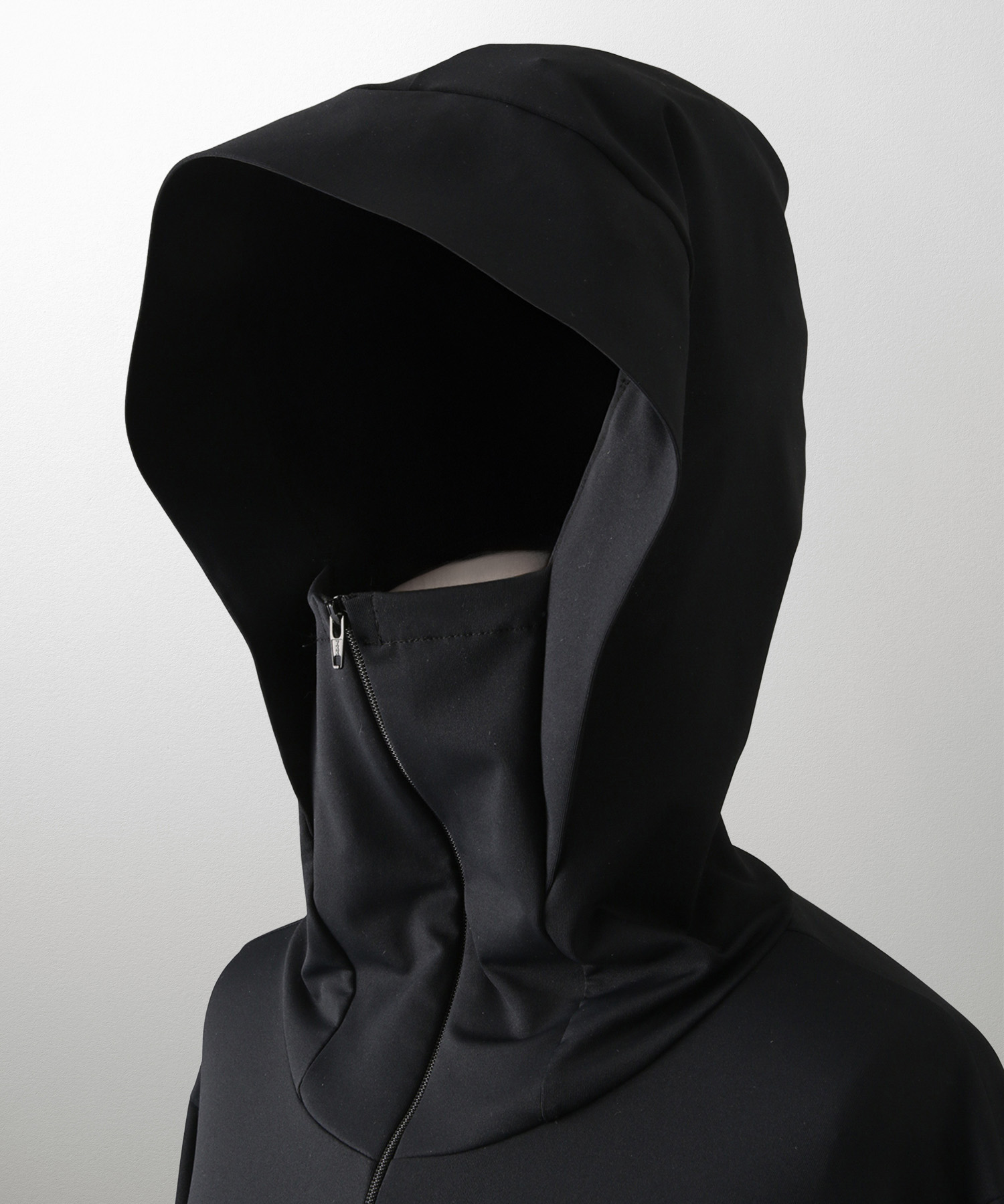 レディース 春 夏 吸水速乾 薄手 オフィス レジャー パーカー ホワイト/ブラック/M/ハイネック/ペプラム/指穴/長袖