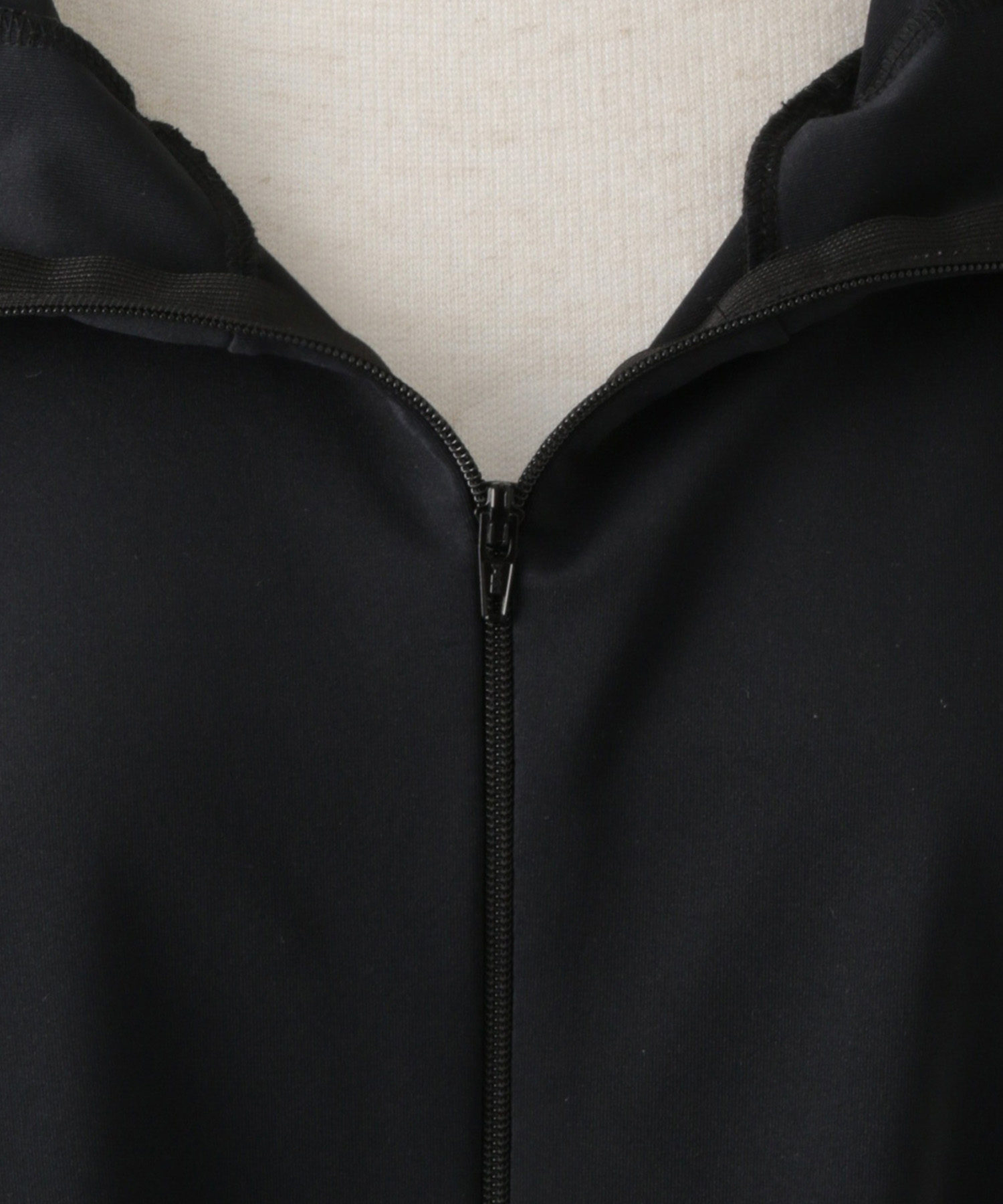 レディース 春 夏 吸水速乾 薄手 オフィス レジャー パーカー ホワイト/ブラック/M/ハイネック/ペプラム/指穴/長袖