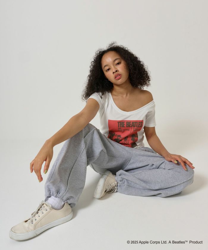 ビートルズ ダメージ グレー Tシャツ ビートルズ ダメージ グレー Tシャツ GOOD ROCK SPEED（グッドロック