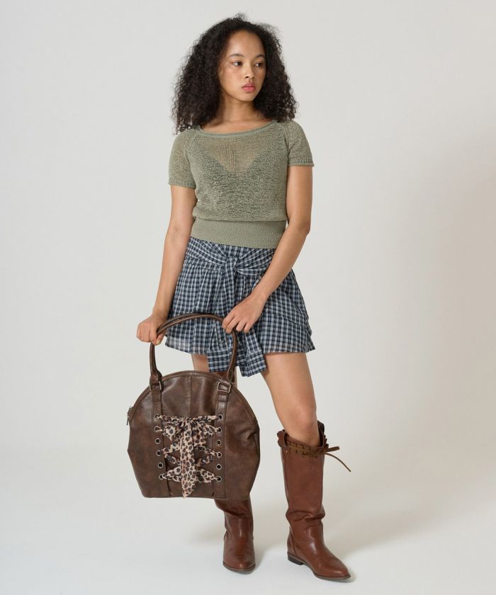 tina jojun バックレースアップスイムウェア　ブラック　ワンピース tina jojun バックレースアップスイムウェア ブラック