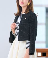 ツイードボレロジャケットPrimaScherrer全3色｜psc211-0925【1】