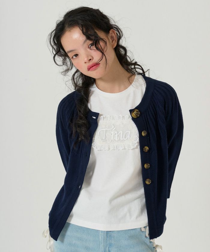 DIESELニット デニム カーディガン Summer-SALE 七分袖 ニットカーディガン TINA：JOJUN 全2色