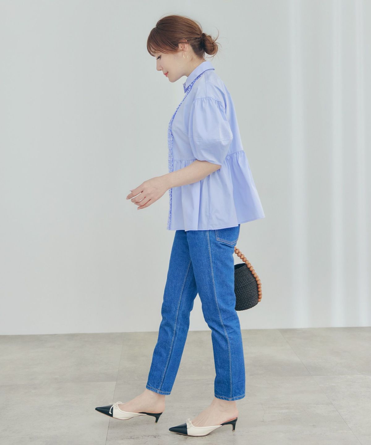 手洗い可体型カバーオフィスおしゃれフェミニン上品大人可愛いきれいめ春ジョイントスペース